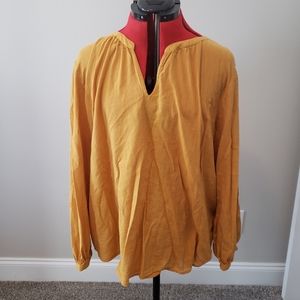 Mustard color Old Navy top